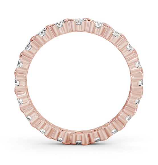 Full Eternity Round Diamond Patterned Ring 18K Rose Gold FE55_RG_THUMB1 