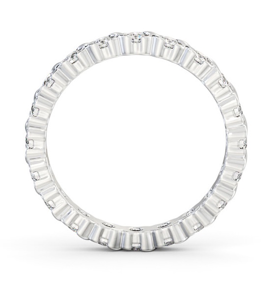 Full Eternity Round Diamond Patterned Ring 18K White Gold FE55_WG_THUMB1 