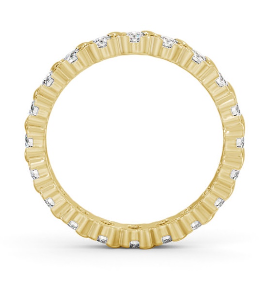 Full Eternity Round Diamond Patterned Ring 9K Yellow Gold FE55_YG_THUMB1 