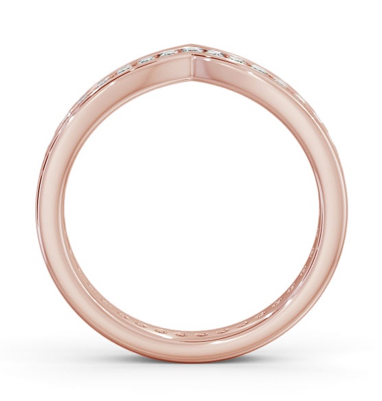 Full Eternity 0.60ct Round Diamond Wishbone Design Ring 9K Rose Gold FE56_RG_THUMB1 