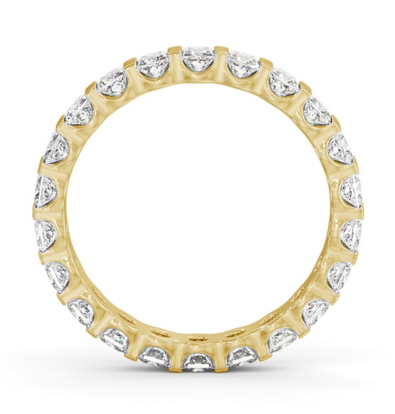 Full Eternity Princess Diamond Tension Set Ring 18K Yellow Gold FE58_YG_THUMB1 
