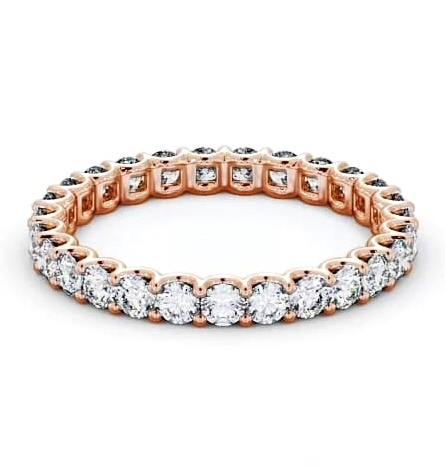 Full Eternity Round Diamond Sweeping Prongs Ring 18K Rose Gold FE59_RG_THUMB2 