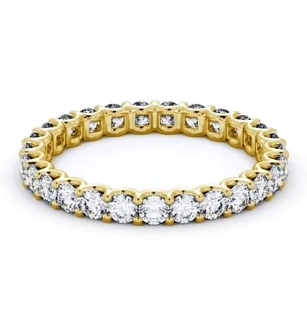 Full Eternity Round Diamond Sweeping Prongs Ring 18K Yellow Gold FE59_YG_THUMB1