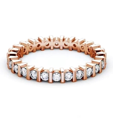 Full Eternity Round Diamond Tension Set Ring 18K Rose Gold FE5_RG_THUMB2 