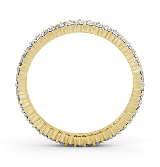 Full Eternity Round Diamond Double Row Ring 18K Yellow Gold FE61_YG_THUMB1 