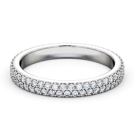 Full Eternity Round Diamond Pave Setting Ring Platinum FE62_WG_THUMB2 