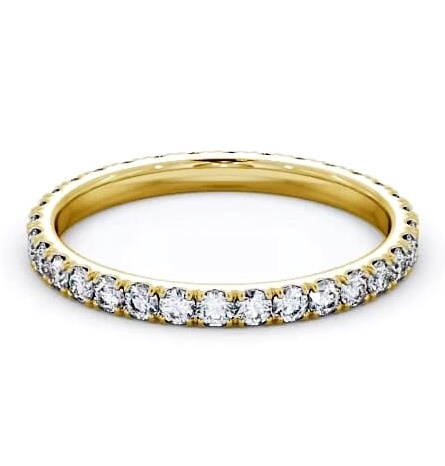Full Eternity Round Diamond Classic Ring 18K Yellow Gold FE63_YG_THUMB1