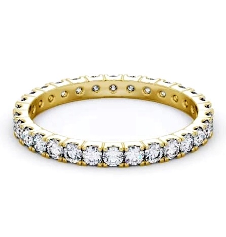 Full Eternity Round Diamond Ring 18K Yellow Gold FE64_YG_THUMB1