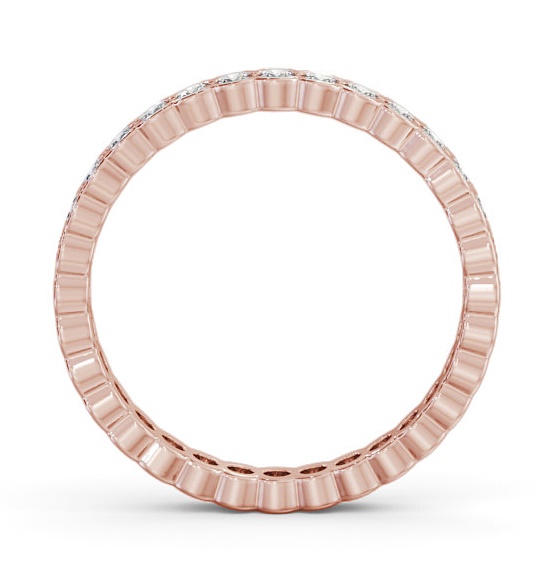 Full Eternity Round Diamond Open Bezel Setting Ring 18K Rose Gold FE65_RG_THUMB1 