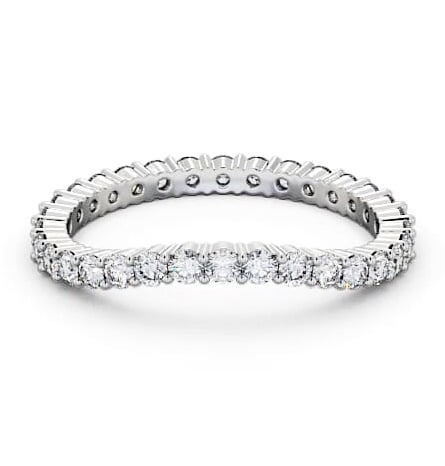 Full Eternity Round Diamond Curved Ring 18K White Gold FE66_WG_THUMB2 