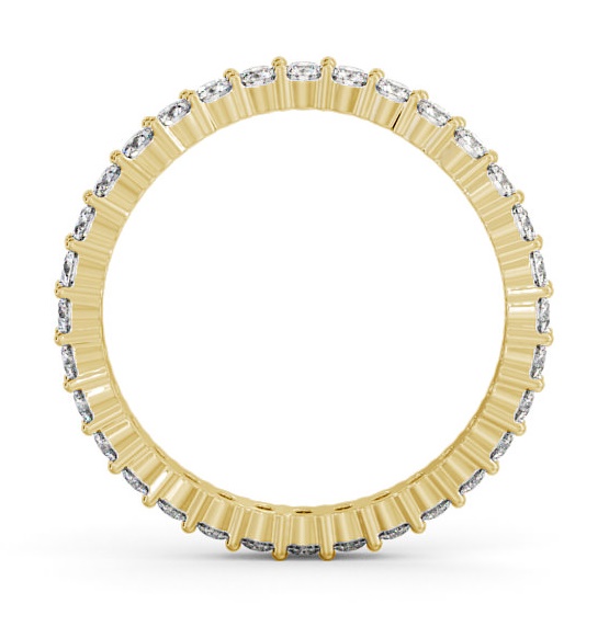Full Eternity Round Diamond Curved Ring 9K Yellow Gold FE66_YG_THUMB1 
