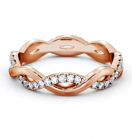 Full Eternity 0.30ct Infinity Design Diamond Ring 18K Rose Gold FE67_RG_THUMB1