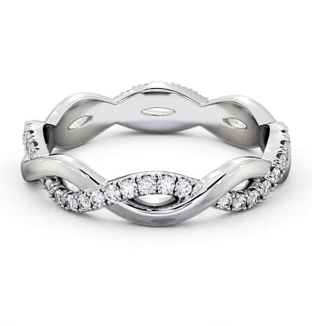 Full Eternity 0.30ct Infinity Design Diamond Ring Palladium FE67_WG_THUMB1