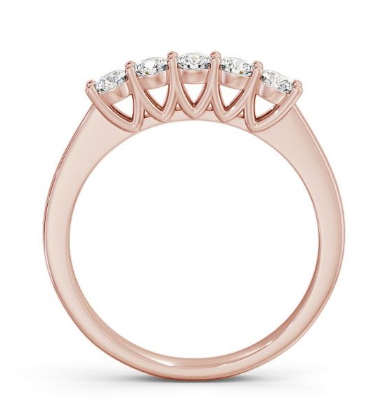 Five Stone Round Diamond Elegant Style Ring 18K Rose Gold FV15_RG_THUMB1