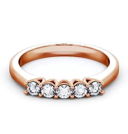 Five Stone Round Diamond Elegant Style Ring 18K Rose Gold FV15_RG_THUMB2 