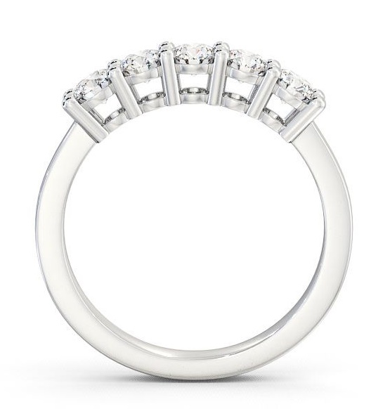 Five Stone Round Diamond Prong Set Ring 18K White Gold FV1_WG_THUMB1 