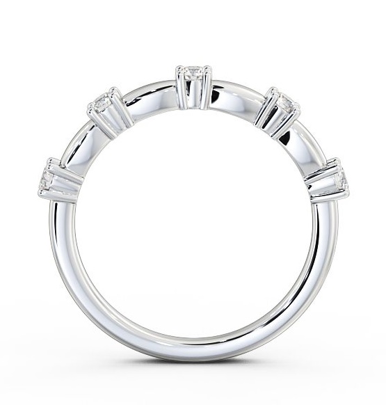 Five Stone Round Diamond Ring 9K White Gold FV24_WG_THUMB1