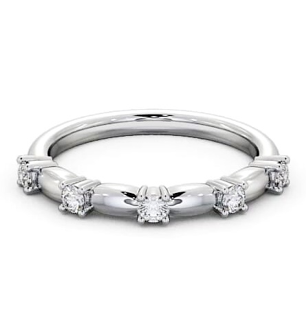 Five Stone Round Diamond Ring Platinum FV24_WG_THUMB1