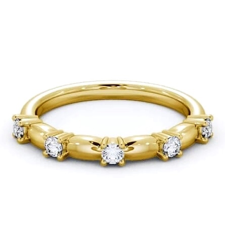 Five Stone Round Diamond Ring 9K Yellow Gold FV24_YG_THUMB1
