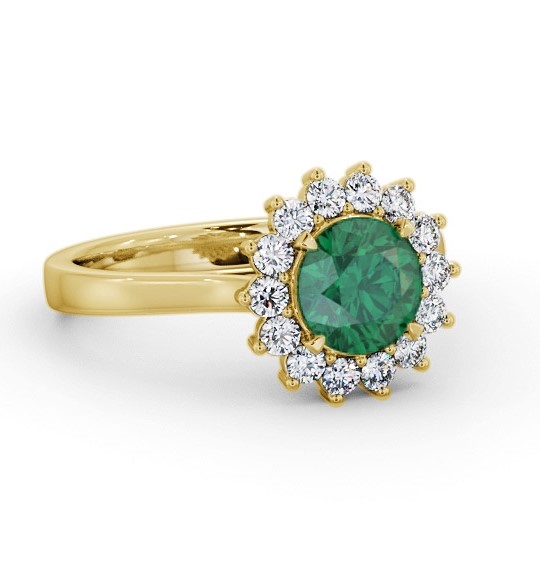 Cluster Emerald and Diamond 1.65ct Ring 18K Yellow Gold GEM108_YG_EM_THUMB1