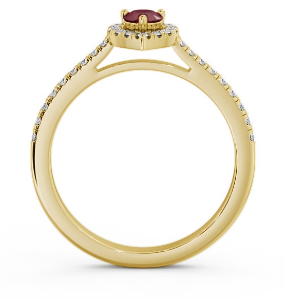 Halo Ruby and Diamond 0.50ct Ring 18K Yellow Gold GEM16_YG_RU_THUMB1 