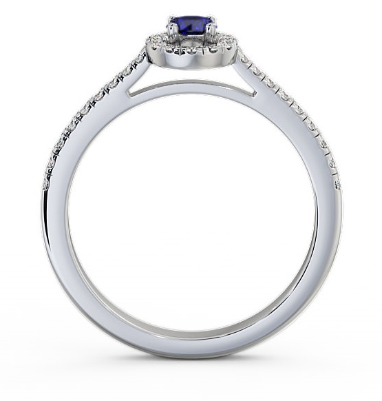 Halo Blue Sapphire and Diamond 0.36ct Ring 18K White Gold GEM18_WG_BS_THUMB1 