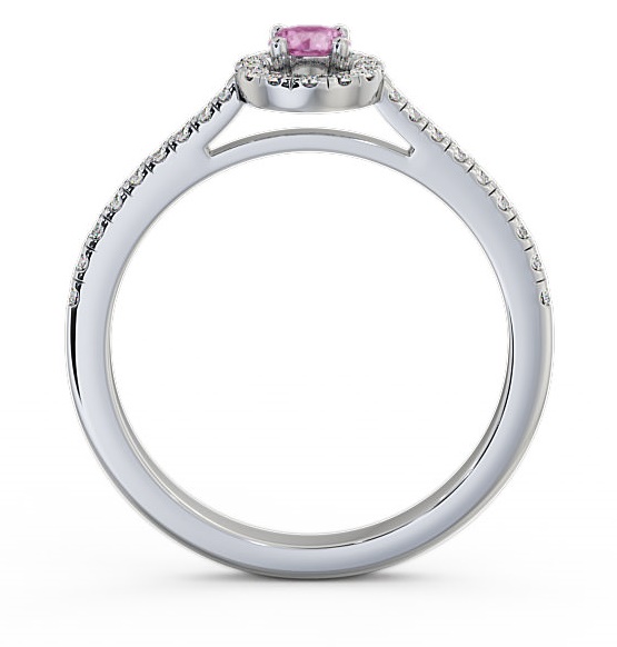 Halo Pink Sapphire and Diamond 0.36ct Ring 18K White Gold GEM18_WG_PS_THUMB1 