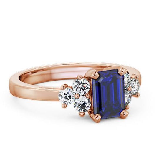 Blue Sapphire and Diamond 1.51ct Ring 18K Rose Gold GEM1_RG_BS_THUMB2 