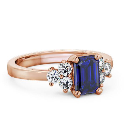 Blue Sapphire and Diamond 1.51ct Ring 18K Rose Gold GEM1_RG_BS_THUMB1