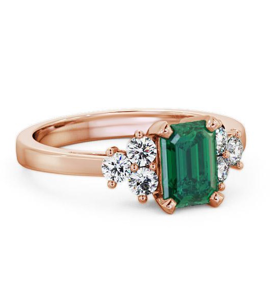 Emerald and Diamond 1.26ct Ring 18K Rose Gold GEM1_RG_EM_THUMB2 