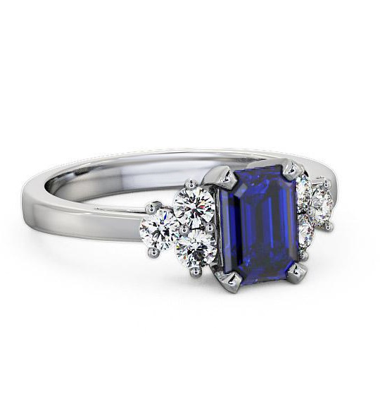 Blue Sapphire and Diamond 1.51ct Ring 18K White Gold GEM1_WG_BS_THUMB2 