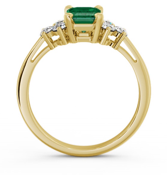 Emerald and Diamond 1.26ct Ring 9K Yellow Gold GEM1_YG_EM_THUMB1 