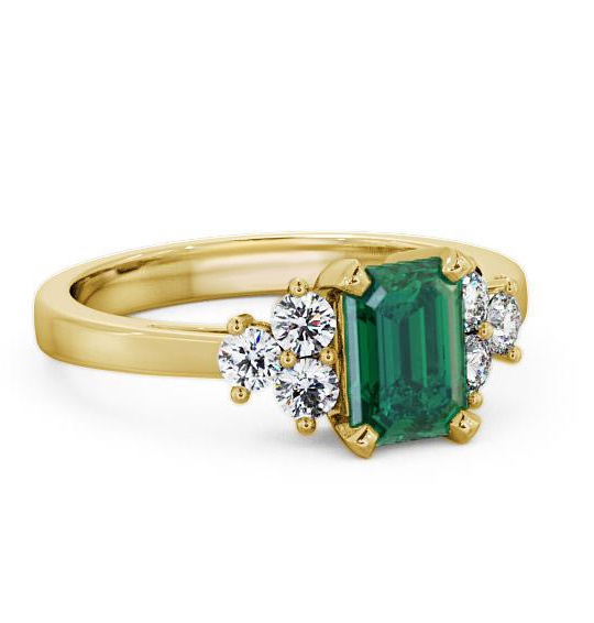 Emerald and Diamond 1.26ct Ring 9K Yellow Gold GEM1_YG_EM_THUMB1