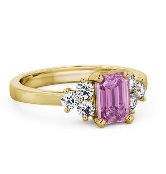 Pink Sapphire and Diamond 1.51ct Ring 18K Yellow Gold GEM1_YG_PS_THUMB1