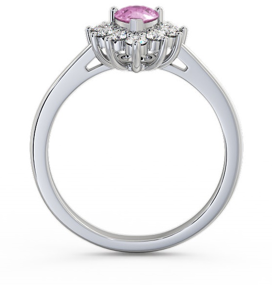 Cluster Pink Sapphire and Diamond 0.85ct Ring 18K White Gold GEM20_WG_PS_THUMB1 