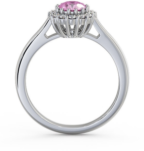 Halo Pink Sapphire and Diamond 0.81ct Ring 18K White Gold GEM21_WG_PS_THUMB1 