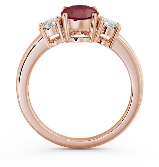 Three Stone Ruby and Diamond 1.30ct Ring 18K Rose Gold GEM24_RG_RU_THUMB1 