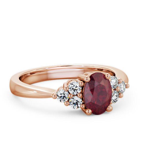 Multi Stone Ruby and Diamond 1.24ct Ring 18K Rose Gold GEM25_RG_RU_THUMB2 