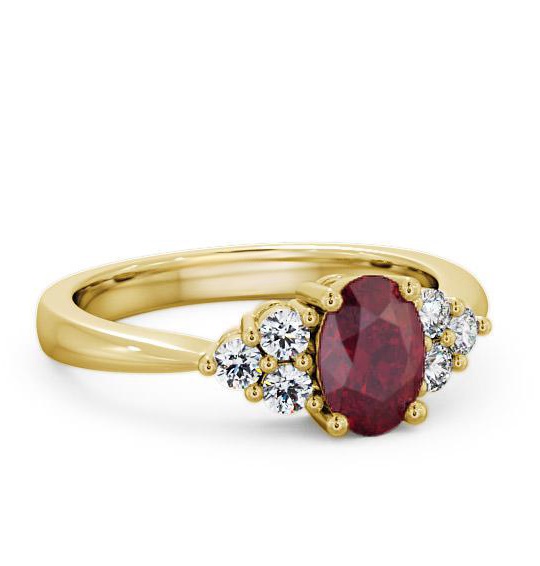 Multi Stone Ruby and Diamond 1.24ct Ring 18K Yellow Gold GEM25_YG_RU_THUMB2 