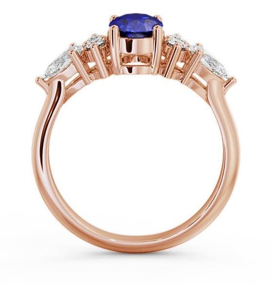 Blue Sapphire and Diamond 1.42ct Ring 18K Rose Gold GEM2_RG_BS_THUMB1 