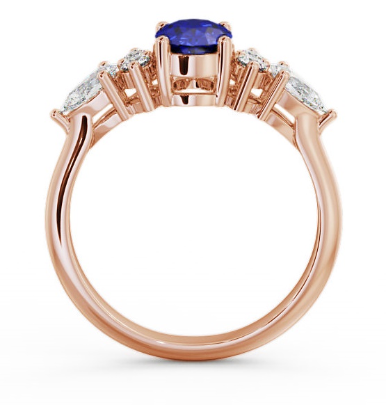 Blue Sapphire and Diamond 1.42ct Ring 18K Rose Gold GEM2_RG_BS_THUMB1 