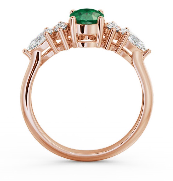 Emerald and Diamond 1.27ct Ring 18K Rose Gold GEM2_RG_EM_THUMB1 