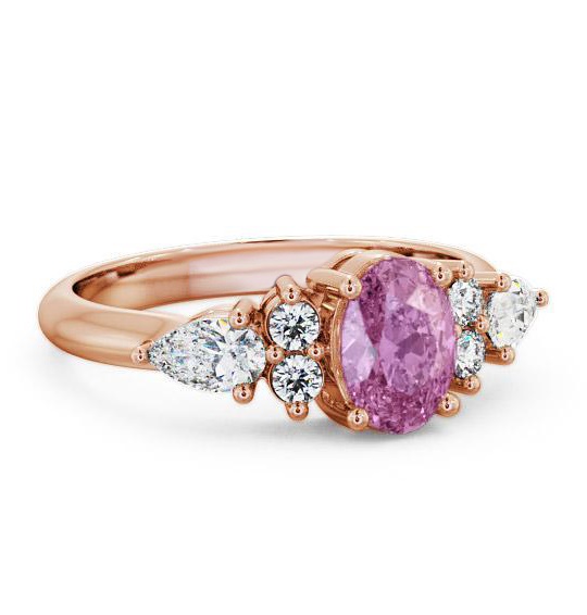 Pink Sapphire and Diamond 1.42ct Ring 9K Rose Gold GEM2_RG_PS_THUMB1