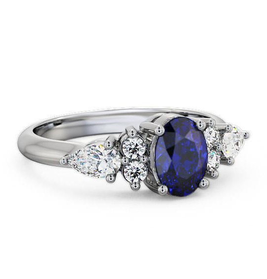 Blue Sapphire and Diamond 1.42ct Ring 18K White Gold GEM2_WG_BS_THUMB2 