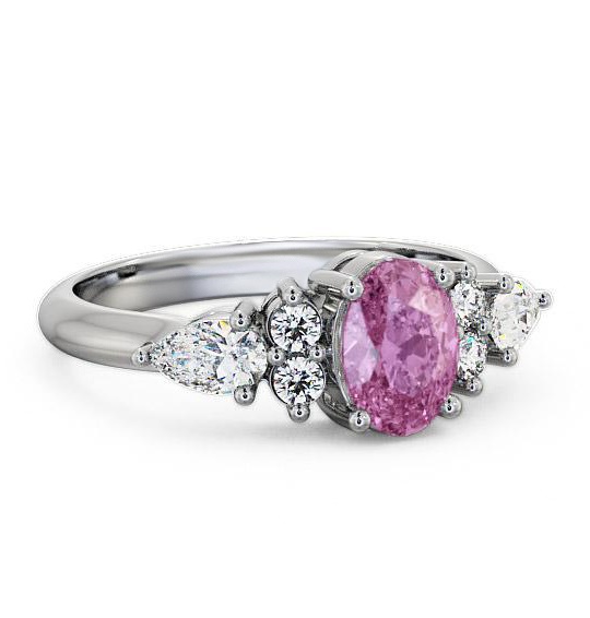 Pink Sapphire and Diamond 1.42ct Ring 18K White Gold GEM2_WG_PS_THUMB2 