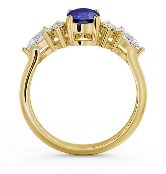 Blue Sapphire and Diamond 1.42ct Ring 18K Yellow Gold GEM2_YG_BS_THUMB1 