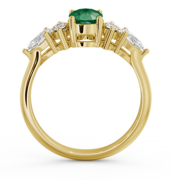 Emerald and Diamond 1.27ct Ring 9K Yellow Gold GEM2_YG_EM_THUMB1 