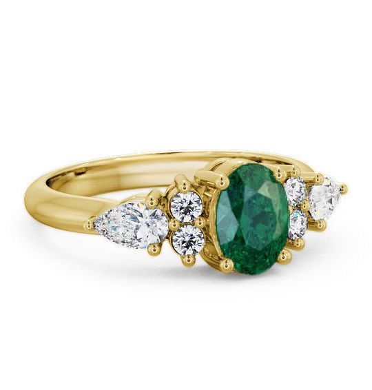 Emerald and Diamond 1.27ct Ring 18K Yellow Gold GEM2_YG_EM_THUMB1