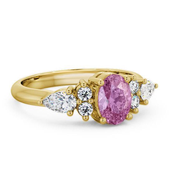 Pink Sapphire and Diamond 1.42ct Ring 9K Yellow Gold GEM2_YG_PS_THUMB1