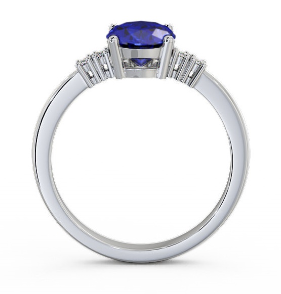 Blue Sapphire and Diamond 1.61ct Ring 18K White Gold GEM3_WG_BS_THUMB1 